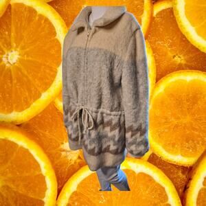 Woolmark Women's Cream Pure Wool Lined Full Zip‎ Lined Jacket Size M